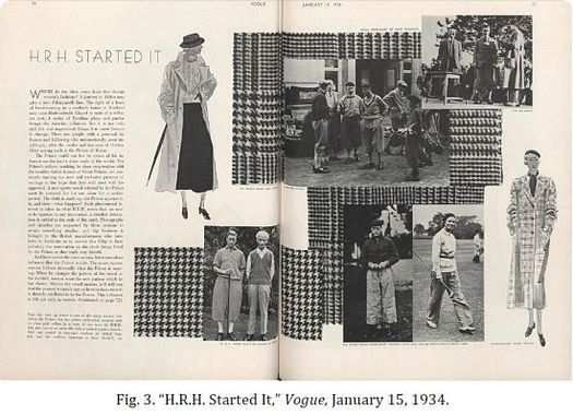Príncipe Edward VII na edição da Vogue de 15 de Janeiro de 1934.